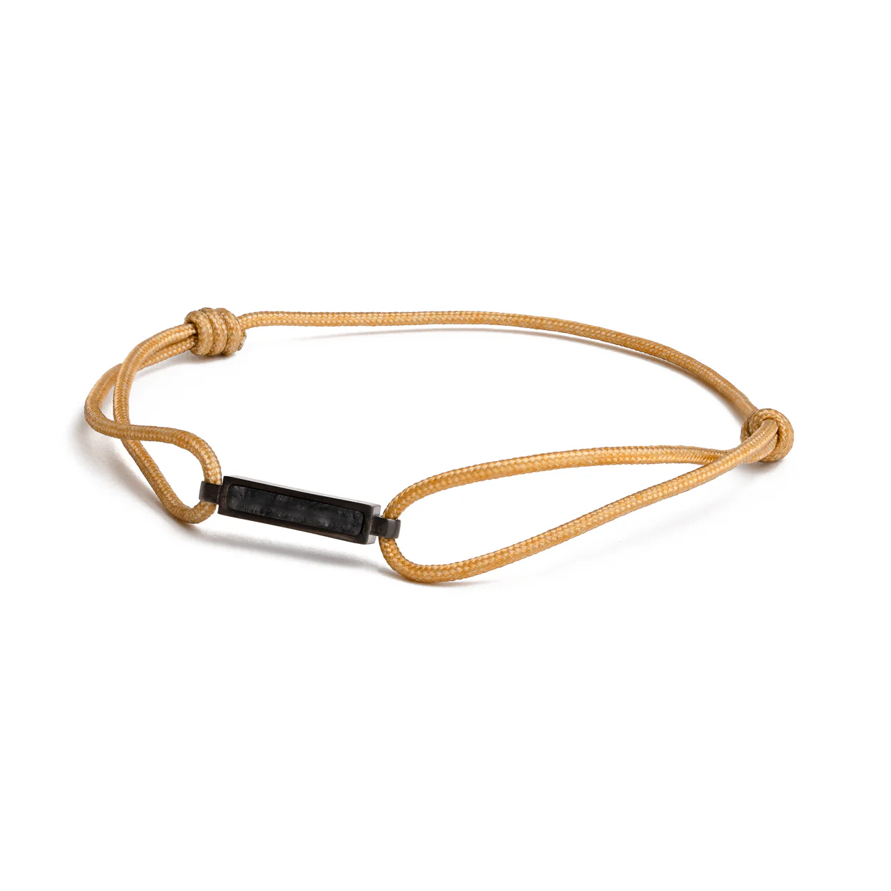 Beige nylon bracelet with a carbon fiber element - Image 5