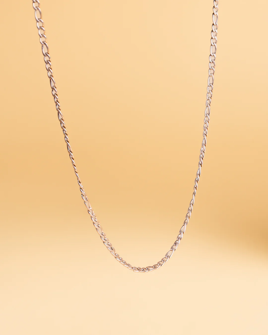 3mm figaro necklace in stainless steel with a bronze plated finish