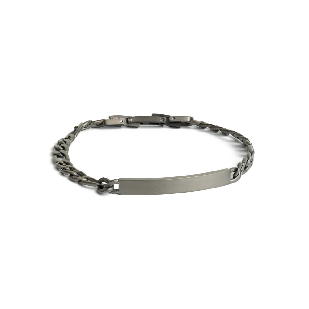 5mm figaro bracelet in stainless steel with black finish - Image 5