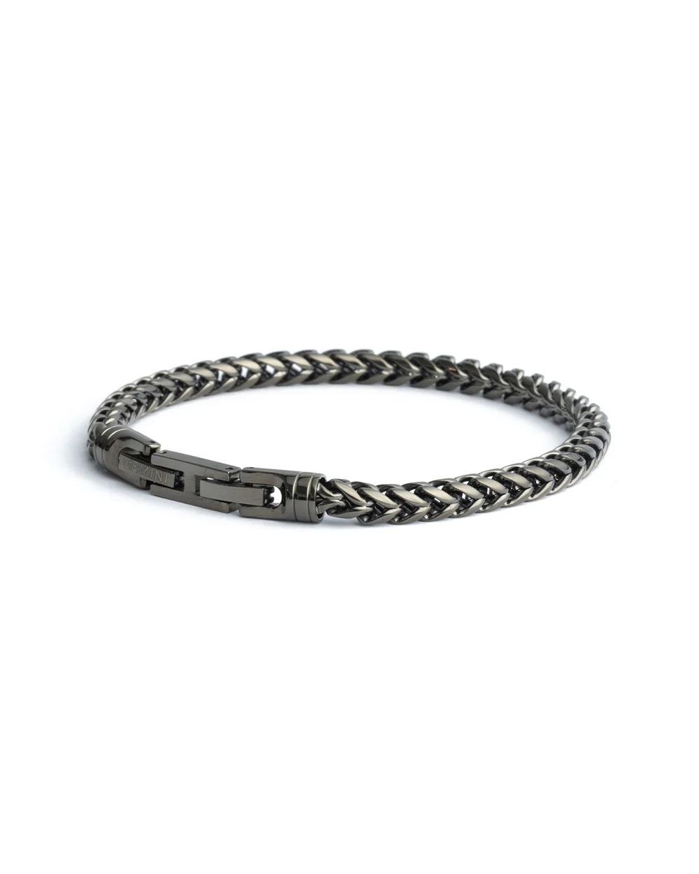 5mm foxtail bracelet in stainless steel with black finish - Image 6