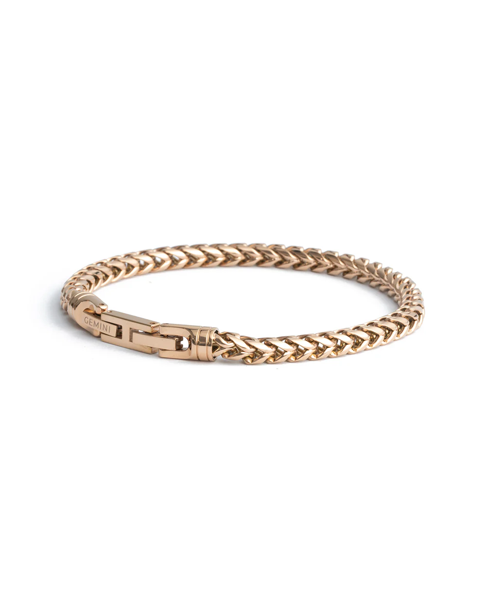 5mm foxtail bracelet in stainless steel with bronze plated finish - Image 6