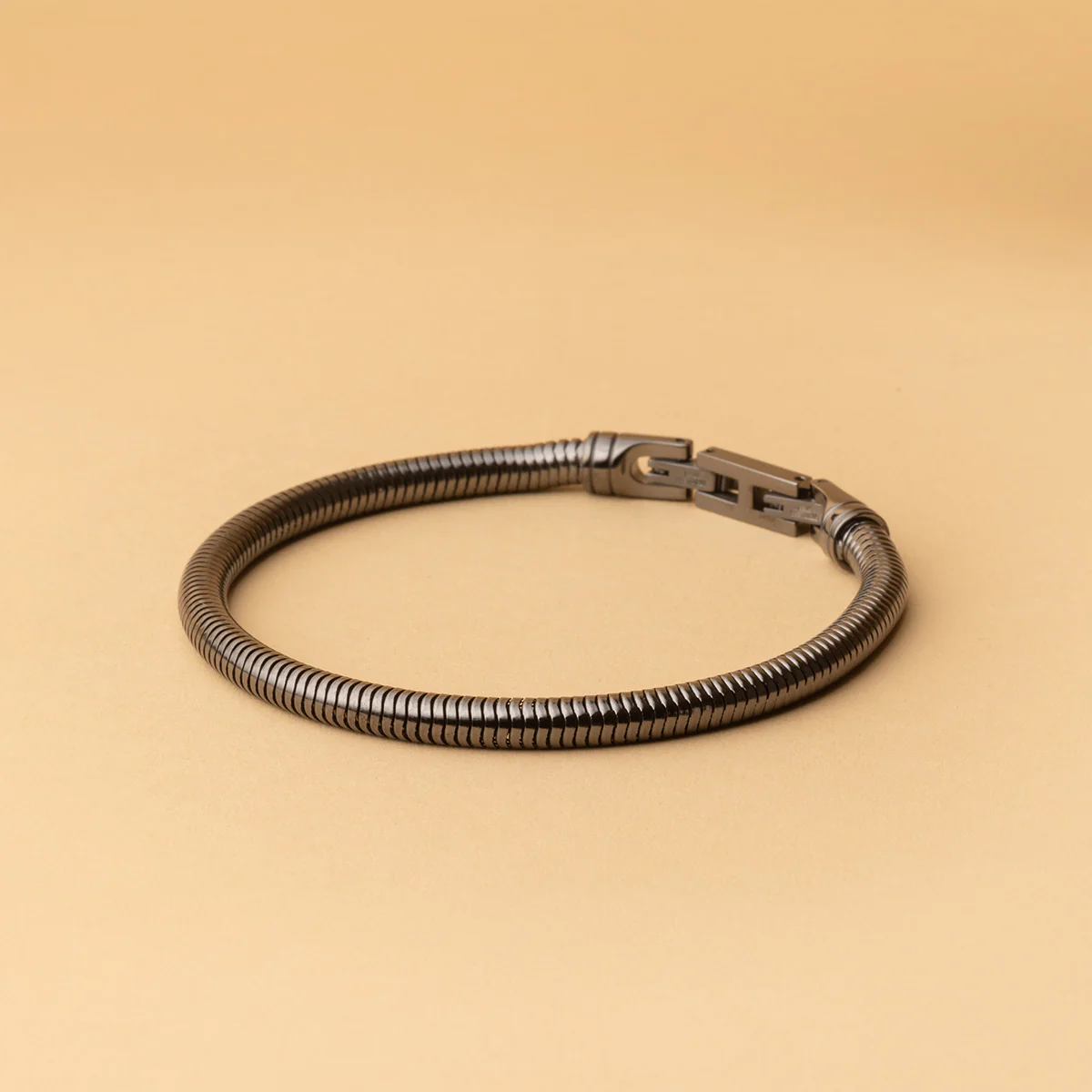 5mm Snake chain bracelet with black finish