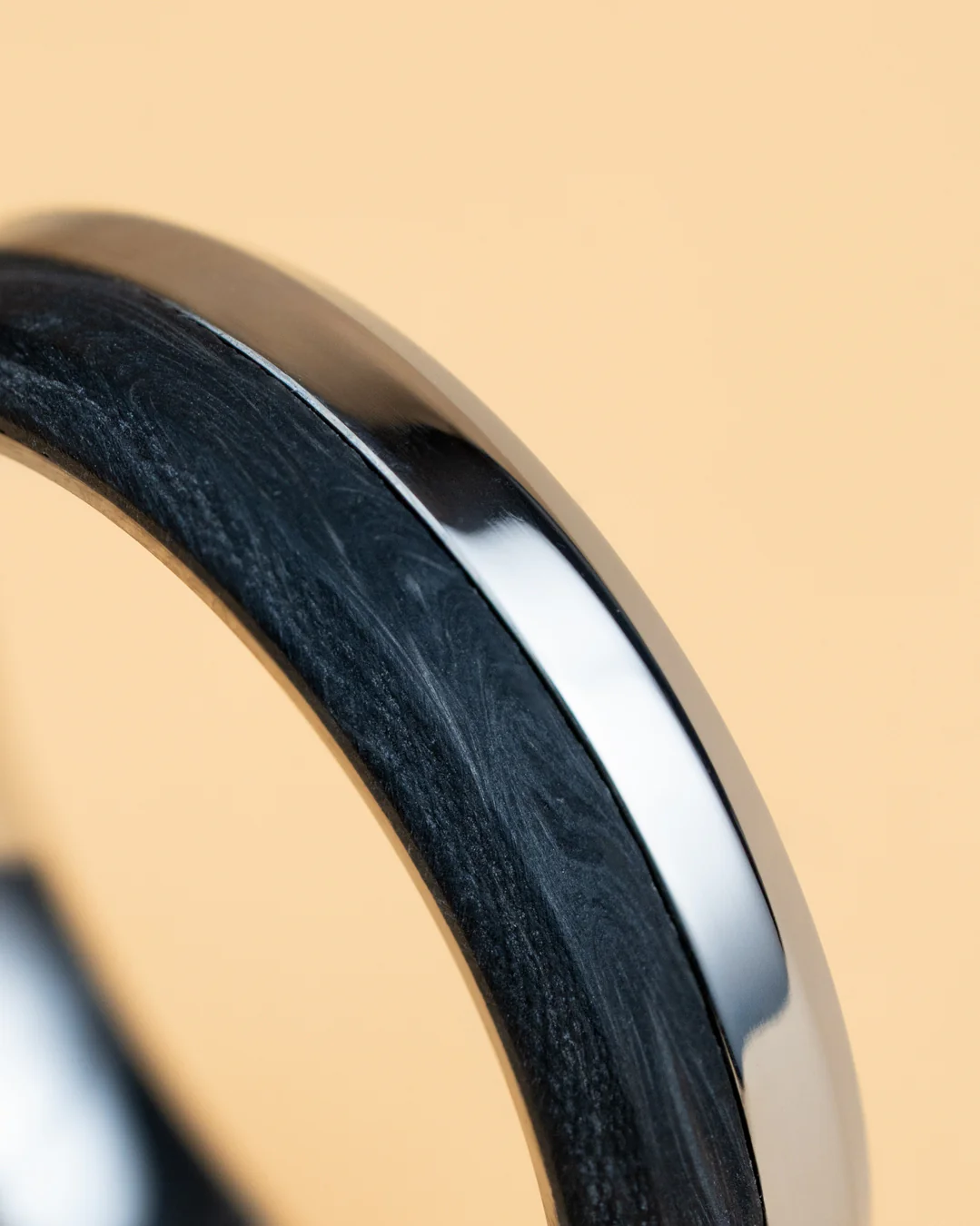 6mm Titanium and Carbon ring - Image 2