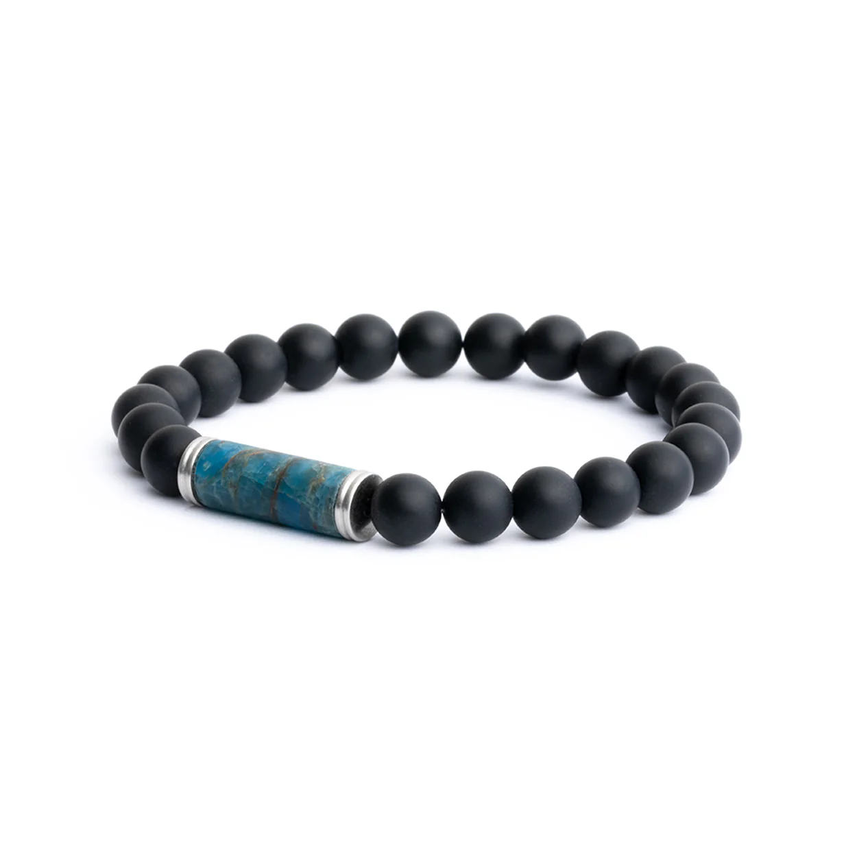 8mm beaded bracelet with a magnificent Grandidierite stone - Image 5