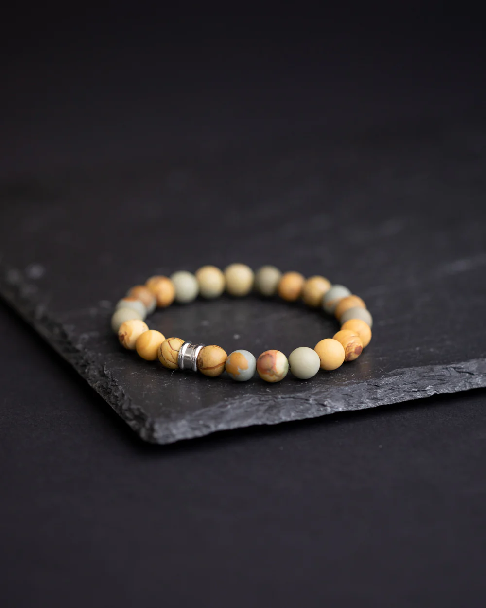 8mm bracelet with matte agate stone - Image 3
