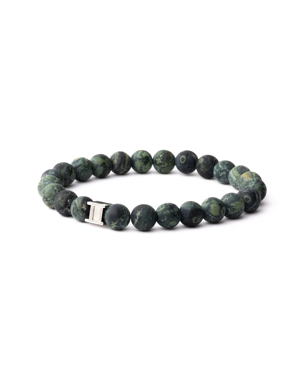 Bracelet with 8mm Matte Jasper stone - Image 4