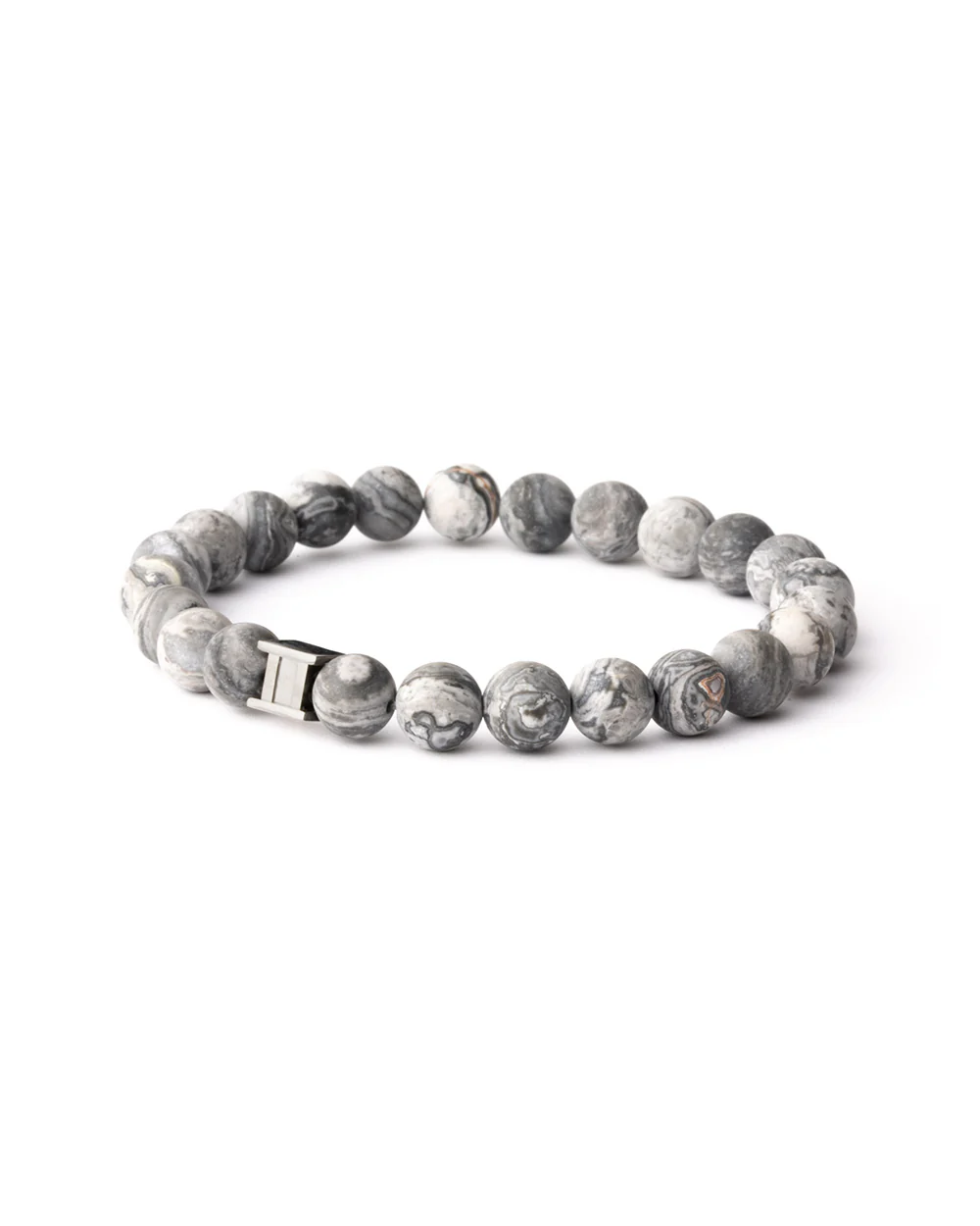 Bracelet with 8mm Matte Jasper stone - Image 4