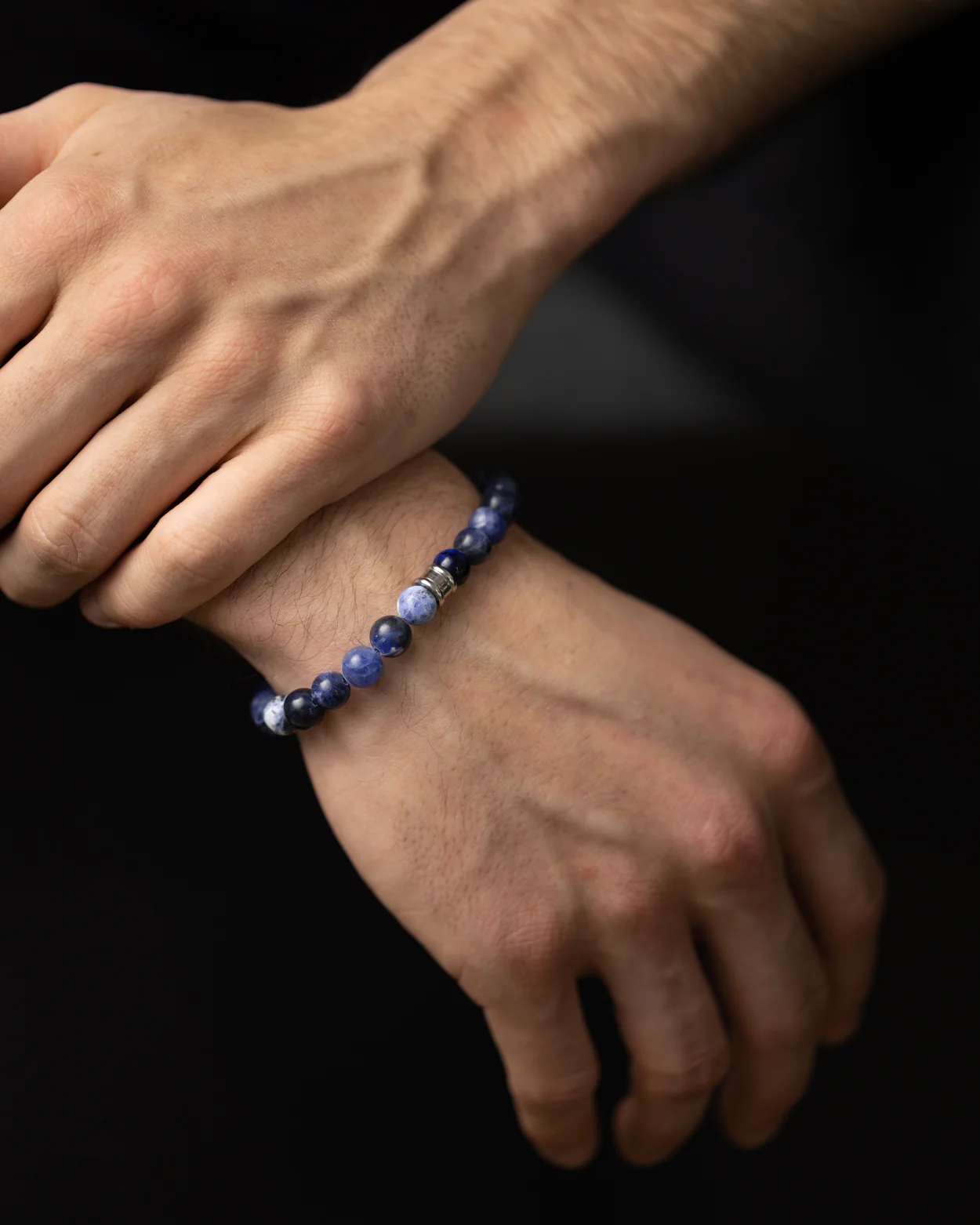 Bracelet with 8mm Blue Sodalite stones - Image 3