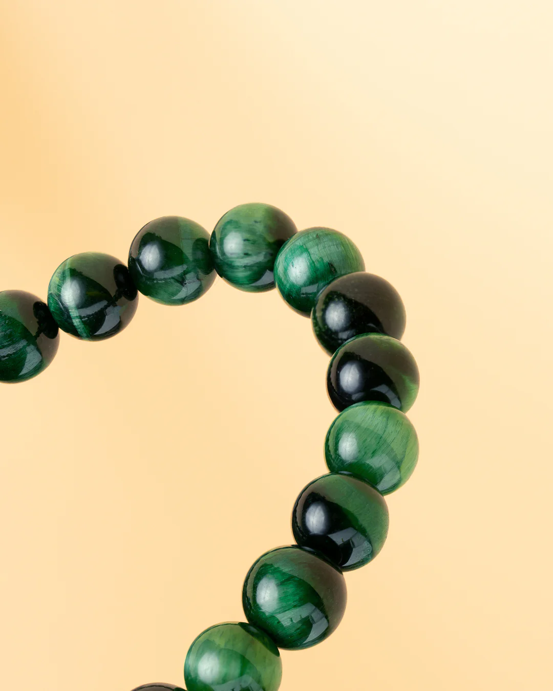 Bracelet with 8mm Green Tiger Eye stone - Image 4
