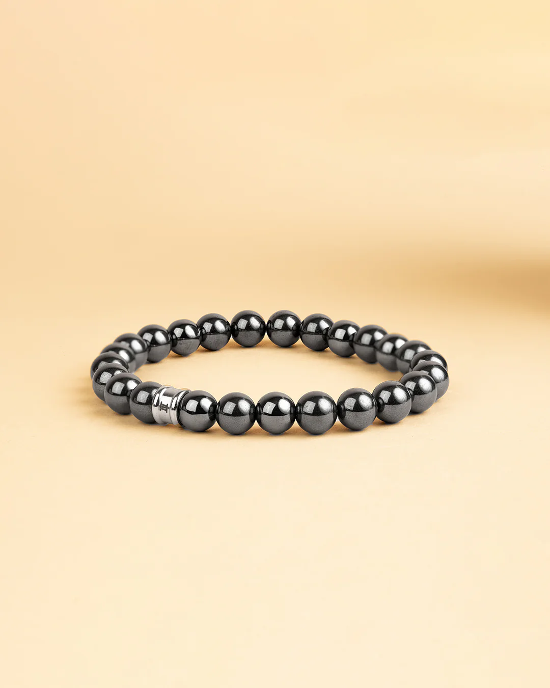 Bracelet with 8mm Hematite beads