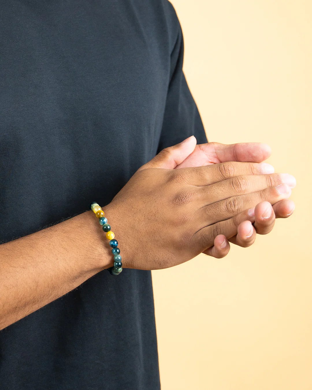 Bracelet with 8mm Tiger Eye stone - Image 3