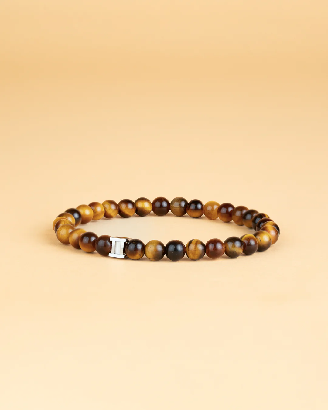 Bracelet with 6mm Tiger Eye stone