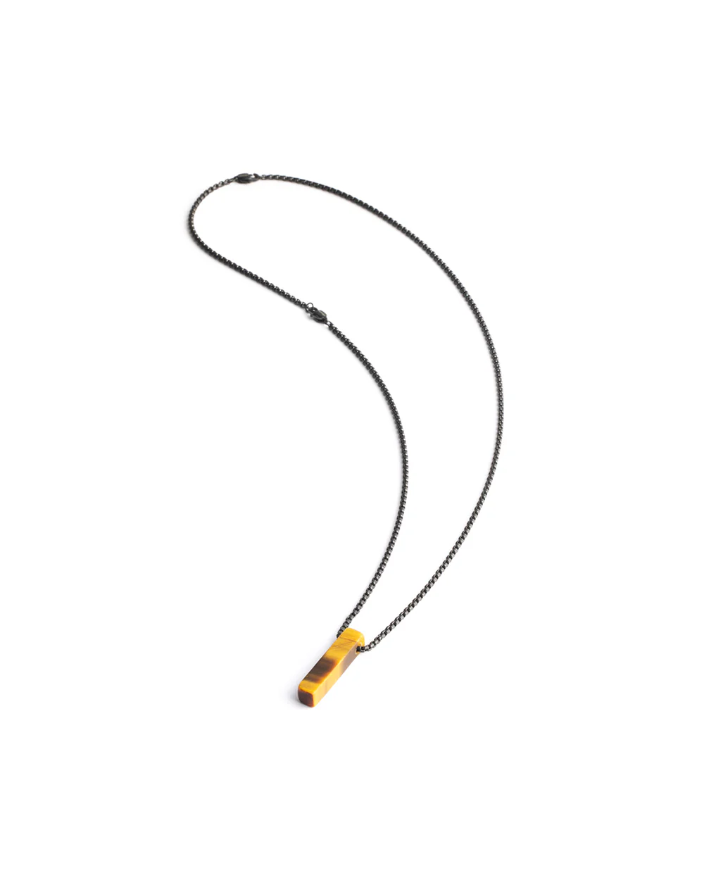Stainless steel necklace with a Tiger Eye stone - Image 5